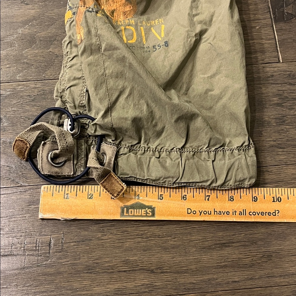 Polo Ralph Lauren Combat Cargo Pants Patches Paratrooper green Mens Size 40x32 - Picture 11 of 16